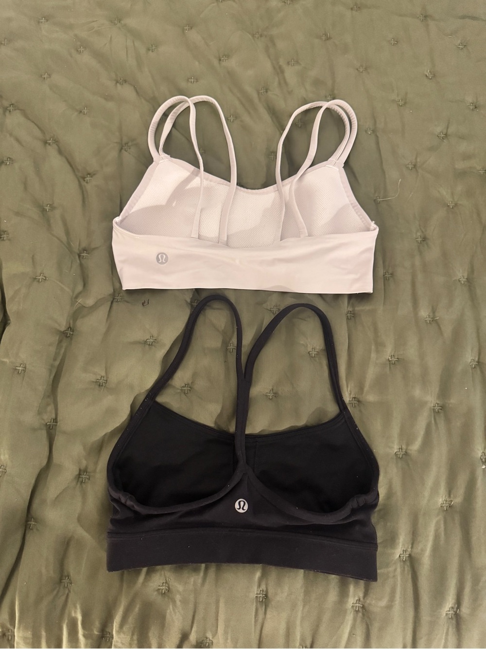 lululemon athletica Strappy Sports Bras - light grey and Black bundle